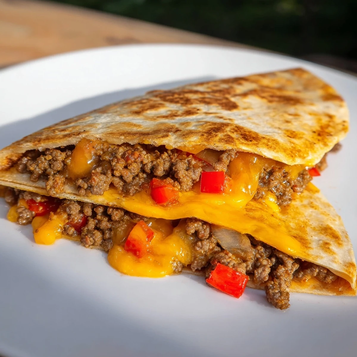 Beef Quesadillas with Salsa