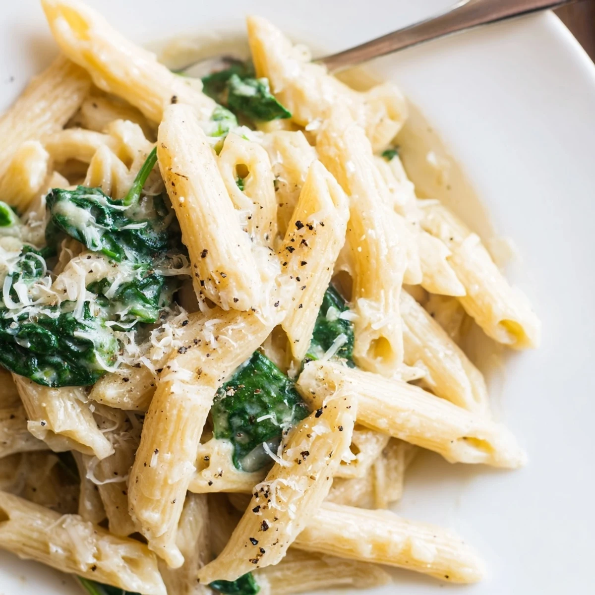 Al dente pasta tosses with buttery garlic sauce and wilted greens, served warm for a comforting Italian-style main dish.