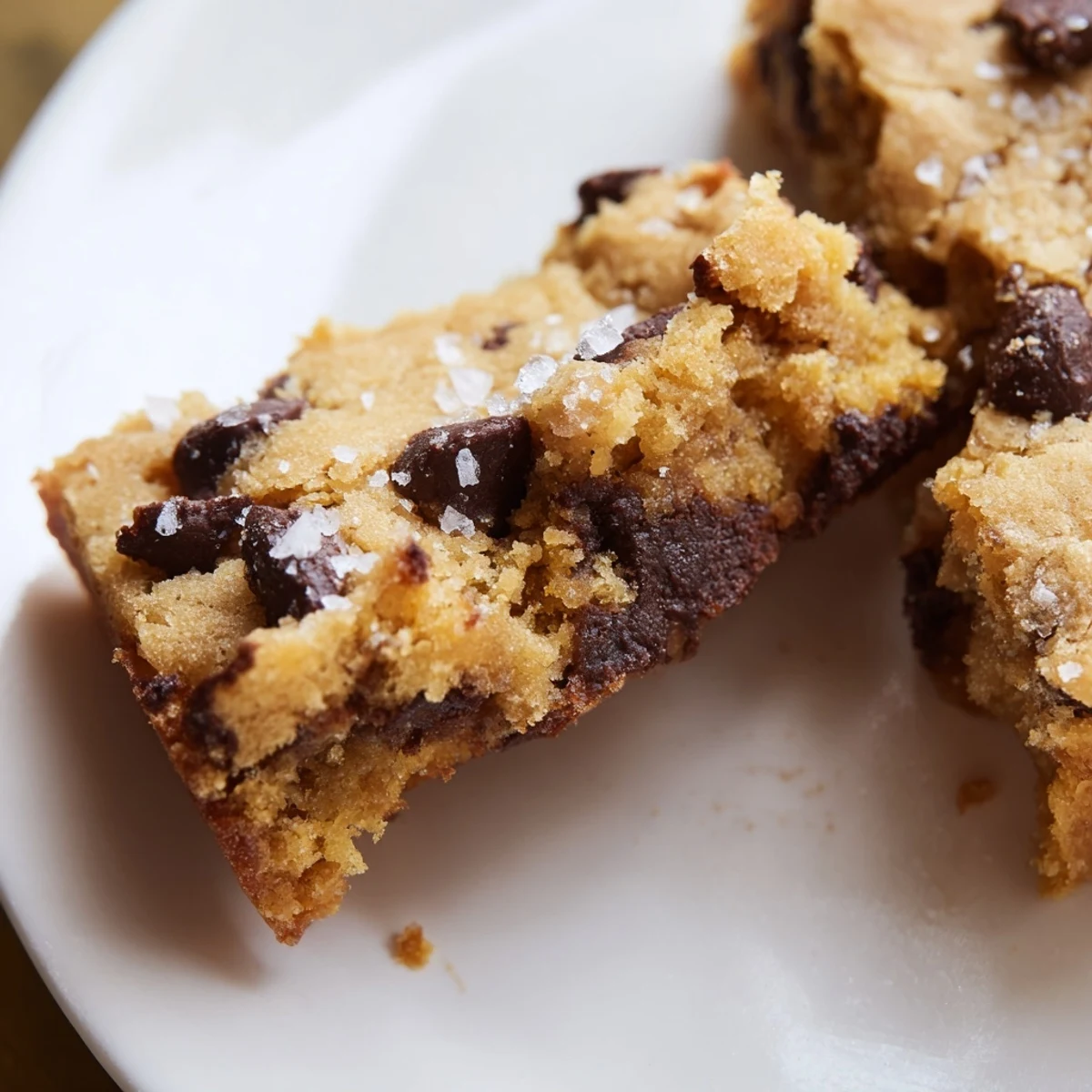Freshly baked Chocolate Chip Cookie Bars arranged on parchment paper, ready to share at a cozy home gathering.