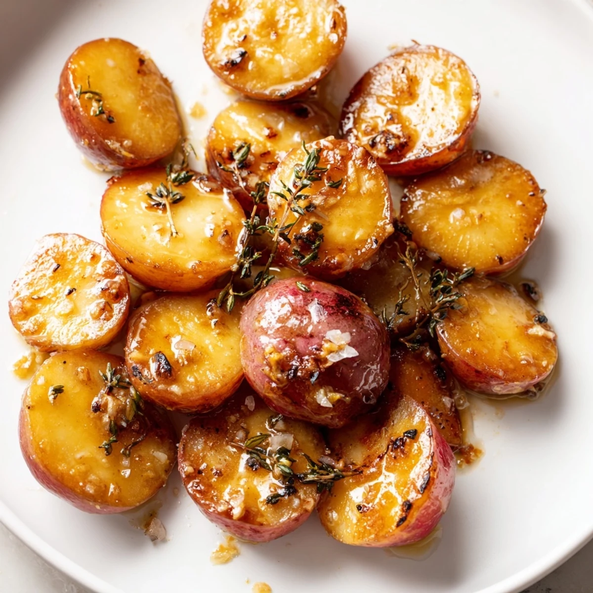 Serve Roasted Radishes with Garlic Butter and Thyme warm beside grilled chicken for a colorful, spring-inspired dinner side.
