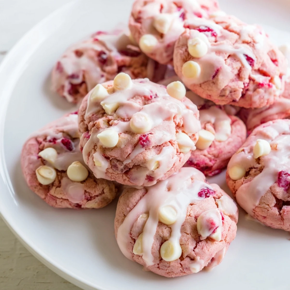 Bright maraschino cherries and almond glaze adorn these Irresistible Maraschino Cherry Cookies on a rustic plate, perfect for a sweet treat.