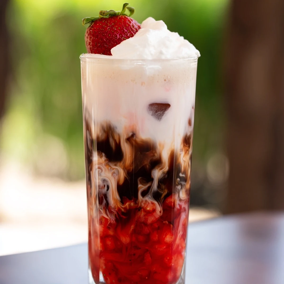 Strawberry Cream Cold Latte