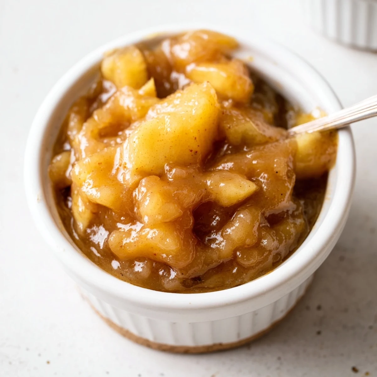 Homemade Fall Caramel Apple Jam cooling on counter, rustic jars ready for gifting