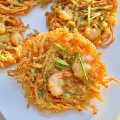 Ukoy Filipino Shrimp Fritters