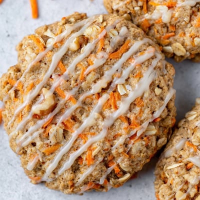 Chewy Brown Butter Carrot Cake Cookies